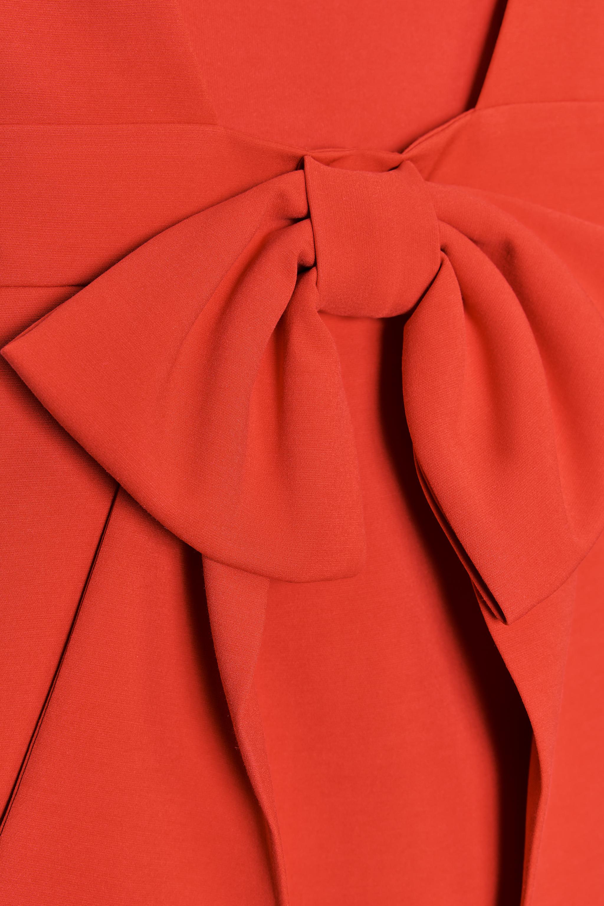 STRETCH SHORT BOW DRESS